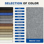 KING MOUNTAIN Linen Repair Patches, Self-Adhesive Linen Fabric Patches, 4 X 63 inch Extra Size, Multi Color, Can be Used for Linen Sofa Repair and Linen Clothes Repair (Charcoal Grey1.0)