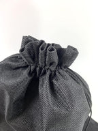 Palmhomee Pack of 4 Burlap Gift Bags with Drawstring Linen Jewelry Pouches Wedding Hessian Jute Bags for Birthday and Treat Pouches Party Wedding Favors Gift (12x16 Inch, Black)