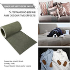 Azobur Sofa Fabric Repair Patch, Oversized Microfiber Patch, Self-Adhesive Repair Fabric, Super Cost-Effective (Olive Green)