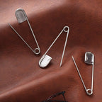 Juexica 10 Pcs 5 Inch Jumbo Stainless Steel Safety Pins Large Heavy Duty Huge Strong Laundry Pins for Upholstery Sewing Quilting Key Rings Craft Outdoor (Silver)