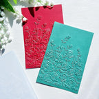 NZJ 3D Texured Spring Flower Rose Bloom Plastic Embossing Folders for Card Making Scrapbooking and Other Paper Crafts