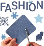 Augshy 29pcs Jean Iron on Patches for Clothing Repair 4.9 X 3.7 Inch Iron on Patches for Clothing