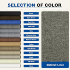 KING MOUNTAIN Linen Repair Patches, Self-Adhesive Linen Fabric Patches, 4 X 63 inch Extra Size, Multi Color, Can be Used for Linen Sofa Repair and Linen Clothes Repair (Dark Grey 1.0)