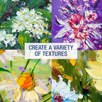 U.S. Art Supply Impasto Clear Acrylic Gel Medium (500ml Tub) - Layering & Extending Acrylic Paint