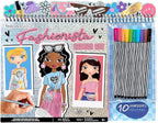Fashion Angels Fashionista Sketch Set, Includes Sketch Pad with Stencils & Stickers, Fashion Design Sketch Book for Girls, Ideal Drawing Kit for Kids