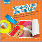 DEART Masking Tape 8 or 12 Pack 1 inch Colored Painters Tape for Arts & Crafts Labeling or Coding, Kids Art Supplies Color Tape Rolls, Craft Tapes Colorful Masking Tape (12)