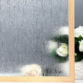 VELIMAX Rain Glass Window Film Privacy Static Window Clings Decorative Glass Sticker for Home Office Removable UV Protection Heat Control 23.6 x 157.48 inches
