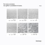 Hemway Polyurethane & Epoxy Resin Glitter 100g / 3.5oz Metallic Crystal Flake Additive for Flooring Jewelry Tumblers Glass Pigment - Chunky (1/40" 0.025" 0.6mm) - Silver
