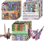 Origami 6x6 Paper Kit 150 Sheets 150 Vivid Colors Double Sided Same Printed Traditional Patterns Square for Arts Crafts Projects Japan Traditional Chiyo.Texture