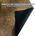 44'' x 60'' Battle Mat Gridded War-Gaming Mat for WH40K - Made of Synthetic Leather, 1.1mm Thickness (Doomsday Barrens)