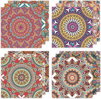 24 Sheets 12 Designs Scrapbook Paper Pad,6"×6” Single-Sided Decopodge Craft Cardstock Paper,Scrapbooking DIY Decorative Background Cardmaking Supplies.Datura