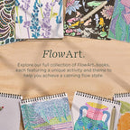 Lifelines FlowArt Activity Pad, 2-Pack & Bonus Pad - Guided Dot Art Meditations with Markers – Dot-Pop and Pogo-Dot Coloring Books for Tweens, Adults & Seniors