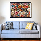 Think2Master Donuts 500 Pieces Jigsaw Puzzle. Perfect White Elephant Gag Gift. Fun for Teens, Seniors & Families. Great Gift for Kids Ages 13+. Size: 26.8” x 18.9”