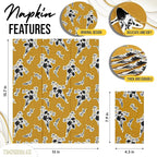 Trendables Floral Napkins for decoupage 200 Pcs 3 Ply floral paper napkins decorative Guest Towels Disposable Bathroom, Flower Design For Tea Party Decorations, Dinners & Weddings