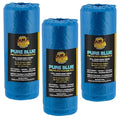 Dura-Gold 72" x 59' Pure Blue Pre-Folded Masking Film, (3 Pack) Painters Plastic Roll (0.4 Mil), Pull Down Drop Sheet, Pre-Folded Plastic Sheeting for Painting Protection on Auto, Walls, Furniture
