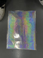 CYFUN DESIGN 50 Sheets Toner Reactive Foil Sheet for Crafts Paper Holographic Heat Transfer Craft Foil Paper for Scrapbooking Stamping Cardstock Heat Transfer DIY Crafts Accessories 7.9 x 11.4inch