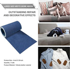 Azobur Velvet Repair Patch, Self-Adhesive Flannel Fabric Patch, Multi Colors, Microfiber Patch，Can be Used to Patch Sofas, Car Seats, Handbags, Jacket Holes and Tears (Blue)