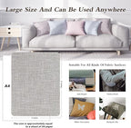 Fine Linen Repair Patches, Self-Adhesive Linen Fabric Patches, 8X11 inch Extra Size, Multi Color, Can be Used for Linen Sofa Repair and Linen Clothes Repair(8" x 11", Light Grey 2.0)