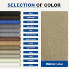 KING MOUNTAIN Linen Repair Patches, Self-Adhesive Linen Fabric Patches, 4 X 63 inch Extra Size, Multi Color, Can be Used for Linen Sofa Repair and Linen Clothes Repair (Flaxen)
