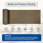 KING MOUNTAIN Linen Repair Patches, Self-Adhesive Linen Fabric Patches, 4 X 63 inch Extra Size, Multi Color, Can be Used for Linen Sofa Repair and Linen Clothes Repair (Dark Brown2.0)