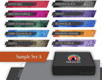 Eye Candy Pigments Variety Mica Pigment Powder Set A - Epoxy Resin Art - Woodworking - Cosmetic Grade Mica Powder - Bath Bombs - Pigment Powder Variety Pack - 50g - Non-Toxic - Skin Safe