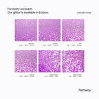 Hemway Polyurethane & Epoxy Resin Glitter 100g / 3.5oz Metallic Crystal Flake Additive for Flooring Jewelry Tumblers Glass Pigment - Extra Chunky (1/24" 0.040" 1mm) - Lavender Purple