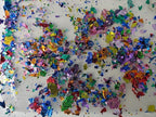 Gilding Flakes,Gold Foil Flakes for Resin,Blue Red Purple Pink Metallic Foil Flakes for Resin Jewelry Making,Nails,Painting Art,Crafts and Slime (Purple)