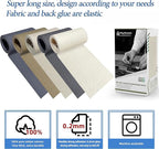 KING MOUNTAIN Canvas Iron on Patch,3"×60",Waterproof 100% Cotton Fabric Repair Patch,Used for Various Sofa,Tent,Clothes,Seats,Suitcases (Beige Gray)