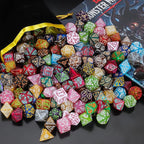 CiaraQ DND Dice Sets - 26 X 7 Polyhedral Dice (182pcs) with a Large Drawstring Bag for Dungeons and Dragons, Role Playing Table Game. Multiple Colors, Christmas/Halloween/Easter/Holiday Themed Dice