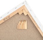 Centurion Deluxe Professional Oil Primed Linen Stretched Canvas, 11oz Linen, 30x30 - Box of 6, 0.67" Deep Canvases, Kiln-Dried Stretchers, Back Stapled, Premium Medium Weight Canvas for Oil Paintings
