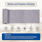 KING MOUNTAIN Linen Repair Patches, Self-Adhesive Linen Fabric Patches, 4 X 63 inch Extra Size, Multi Color, Can be Used for Linen Sofa Repair and Linen Clothes Repair (Light Grey)