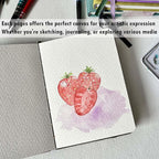 tumuarta Watercolor - Sketchbook, 7.5x5 in, 140 LB, 300GSM, 100% Cotton, Acid Free, Cold Press, 24 Sheets,48 Pages, Watercolor Paper Journal for Use As Travel Notebook and Mixed Media Pad On The Go
