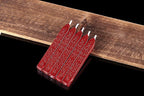 Yoption 5Pcs Sealing Wax Sticks, Vintage Totem Fire Manuscript Flashing Wine Red Wax Seal Sticks with Wicks, Sealing Wax for Wax Seal Stamp