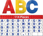 ArtSkills Poster Letters 4” Paper Letters for Poster Board Projects, Classroom Bulletin Boards, Sign Making Supplies, Holographic, 190 Pieces