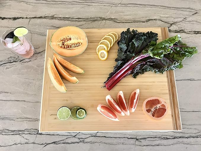 Pureboo Premium Bamboo Pull-out Cutting Board - 8 Different Sizes to Fit Most Standard Slots 17.75"W x 22"D x 3/4"H