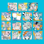 Fashion Angels Disney Stitch Color & Collage Design Set, Includes 15 Colorable Posters & 7 Sticker Sheets, Ideal Crafts Activity for Kids Ages 8 and Up