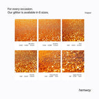 Hemway Polyurethane & Epoxy Resin Glitter 100g / 3.5oz Metallic Crystal Flake Additive for Flooring Jewelry Tumblers Glass Pigment - Chunky (1/40" 0.025" 0.6mm) - Copper