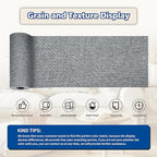 KING MOUNTAIN Linen Repair Patches, Self-Adhesive Linen Fabric Patches, 4 X 63 inch Extra Size, Multi Color, Can be Used for Linen Sofa Repair and Linen Clothes Repair (Charcoal Grey1.0)