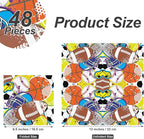 Aodaer 48 Pieces Sports Napkins 13 x 13 Inches Sports Ball Paper Napkins Disposable Sports Pattern Cocktail Napkins for Baseball Basketball Football Soccer Party Supplies, Birthday Party Decorations