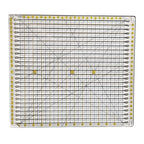 HONEYSEW Quilting Template Ruler Slotted Rulers Sewing Quilt Strip Rulers Guides for Fabric Precise Cutting Quilting Patterns Supplies 12.5"x12.5"
