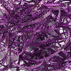 Purple Thin Ribbon 1/8 inch Metallic Braided Double Faced Ribbons Curling Ribbons for Balloon String Crafts Gift Wrapping Party Wedding Christmas Ornaments Decoration 7 Yard x 3 Rolls