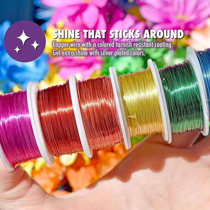 Artistic Wire 34 Gauge Tarnish Resistant Brass Craft Jewelry Wrapping Wire, Gold Color, 30 yd