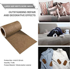 Azobur Velvet Repair Patch, Self-Adhesive Flannel Fabric Patch, Multi Colors, Microfiber Patch，Can be Used to Patch Sofas, Car Seats, Handbags, Jacket Holes and Tears (Brown)