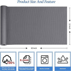 KING MOUNTAIN Canvas Iron on Patch,12"×60",Waterproof 100% Cotton Fabric Repair Patch,Used for Various Sofa,Tent,Clothes,Seats,Suitcases (Gray,Waterproof)