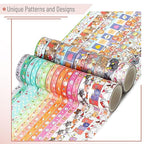 Mr. Pen- Cute Washi Tape for Journaling, 24 Rolls (12 x 7.5mm Wide & 12 x 15mm Wide), 3 Meter/Roll, Decorative Gold Foil Washi Tape Set, Halloween Supplies