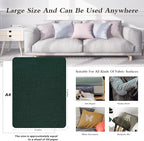 KING MOUNTAIN Coarse Linen Repair Patches, Self-Adhesive Linen Fabric Patches, 8X11 inch, Multi Color, Can be Used for Linen Sofa Repair and Linen Clothes Repair(8" x 11",Dark Green)