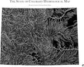 Muir Way Hydrological River Map of Colorado - Watershed Topographic Wall Art for Home, Office, or Travel Decor - Unframed Flat Paper Print, 18x24