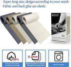 KING MOUNTAIN Canvas Iron on Patch,3"×60",Waterproof 100% Cotton Fabric Repair Patch,Used for Various Sofa,Tent,Clothes,Seats,Suitcases (Khaki)