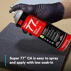 3M Super 77 Multipurpose Permanent Spray Adhesive Glue, Low VOC, Paper, Cardboard, Fabric, Plastic, Metal, Wood, Net Wt 18 oz