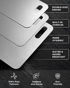 Katuchef Titanium Cutting Board for Kitchen, 100% Pure Titanium Cutting Board Food Grade,Non Toxic chopping board, Dishwasher safe, Easy to Clean(3PCS)